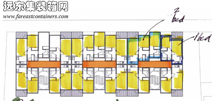 集裝箱酒店平面布置方案,集裝箱房屋,集裝箱建筑,集裝箱住宅,集裝箱活動(dòng)房,住人集裝箱